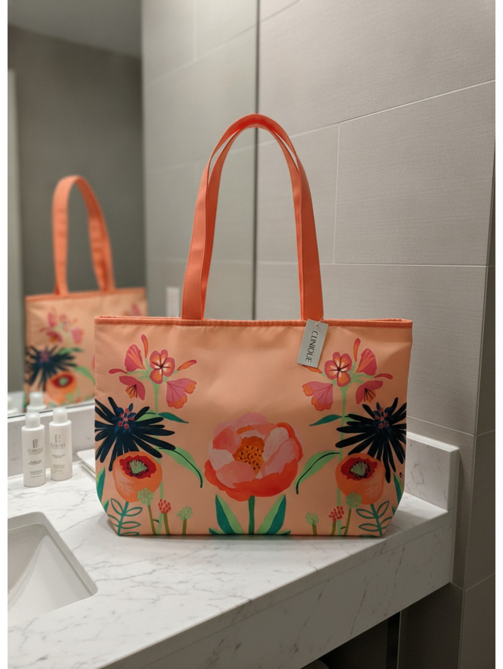 New With Tags | Clinique Limited Edition Floral Tote Bag